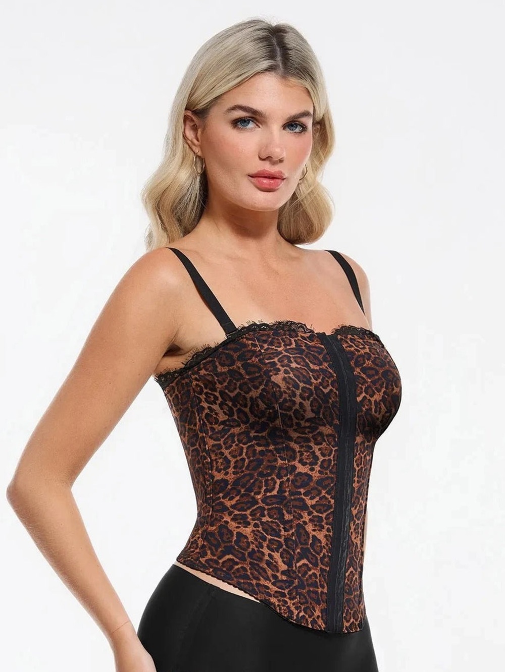 Popilush Leopard Shapewear Corset Top